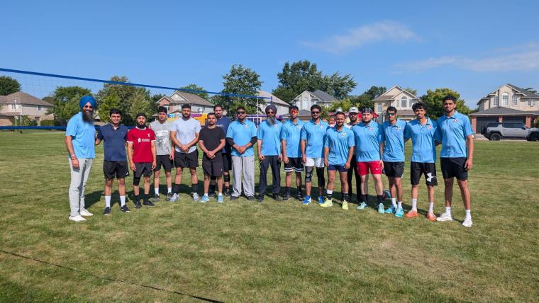 Baba Deep Singh Team and PSS Club- Blue before their first encounter